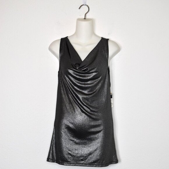 South Pole Liquid Shine Tunic Sz M Metallic Party Cocktail Holiday Y2K 90s Retro - Picture 1 of 16